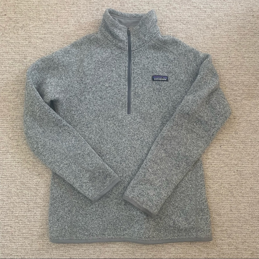 Patagonia 1/4 zip better sweater - size M - birch